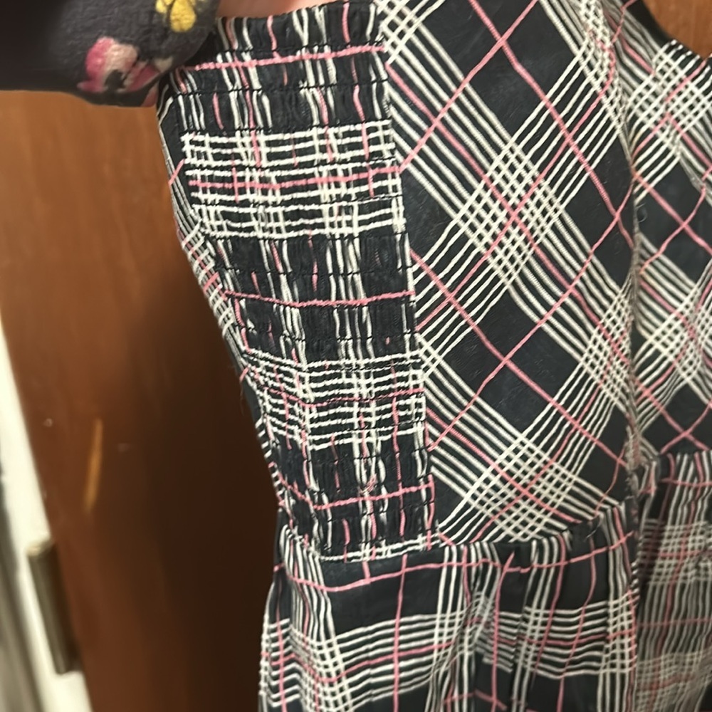 NWOT Club Monaco Plaid Peplum Cami - Picture 6 of 8